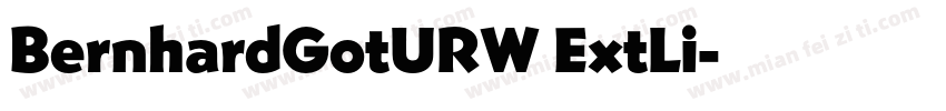 BernhardGotURW ExtLi字体转换